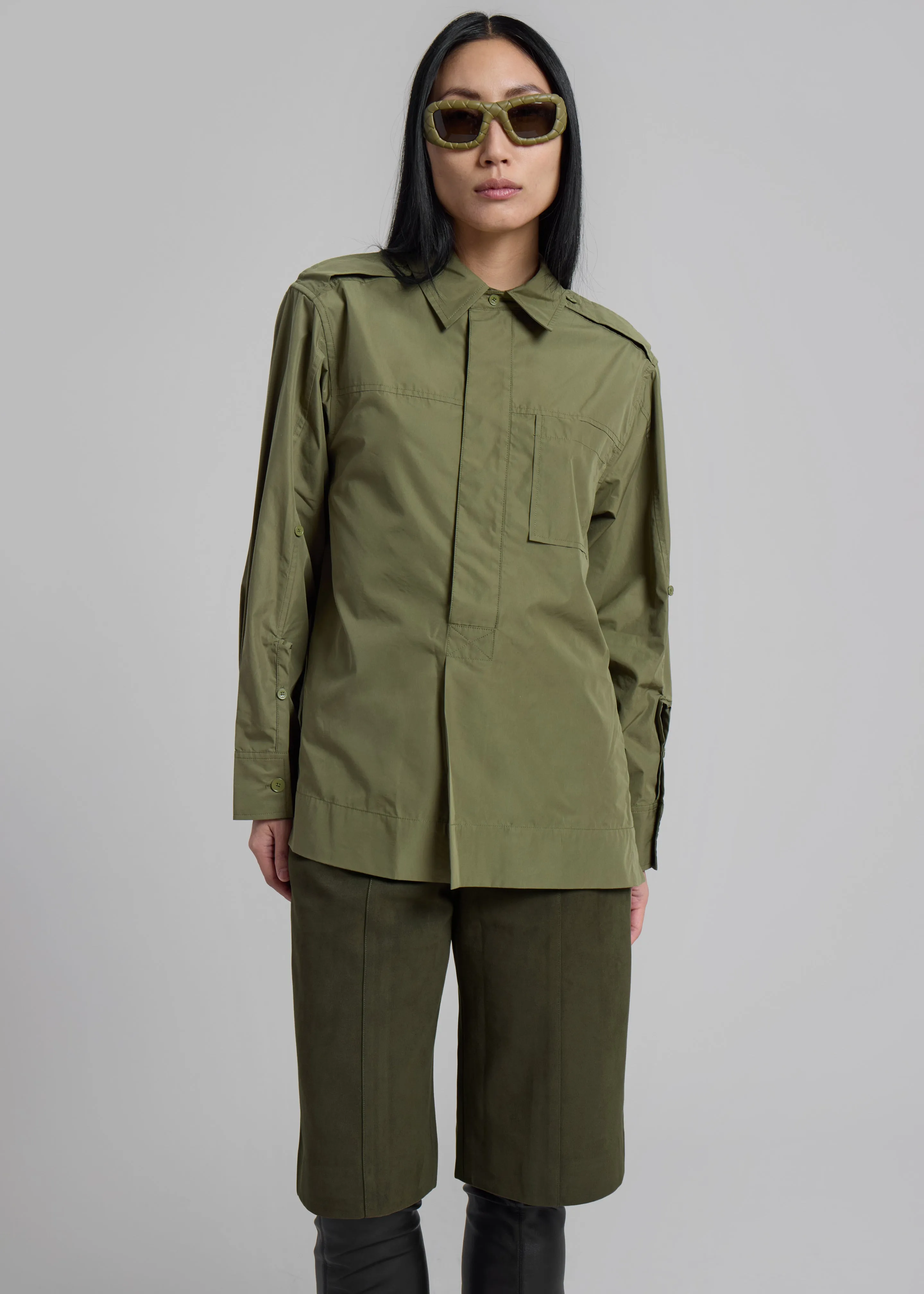 3.1 Phillip Lim Classic Relaxed Shirt - Olive