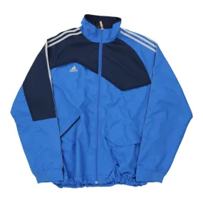 Adidas Jacket - Large Blue Polyester