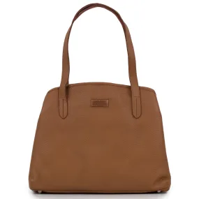 Athena: Women's Cognac Leather Handbag