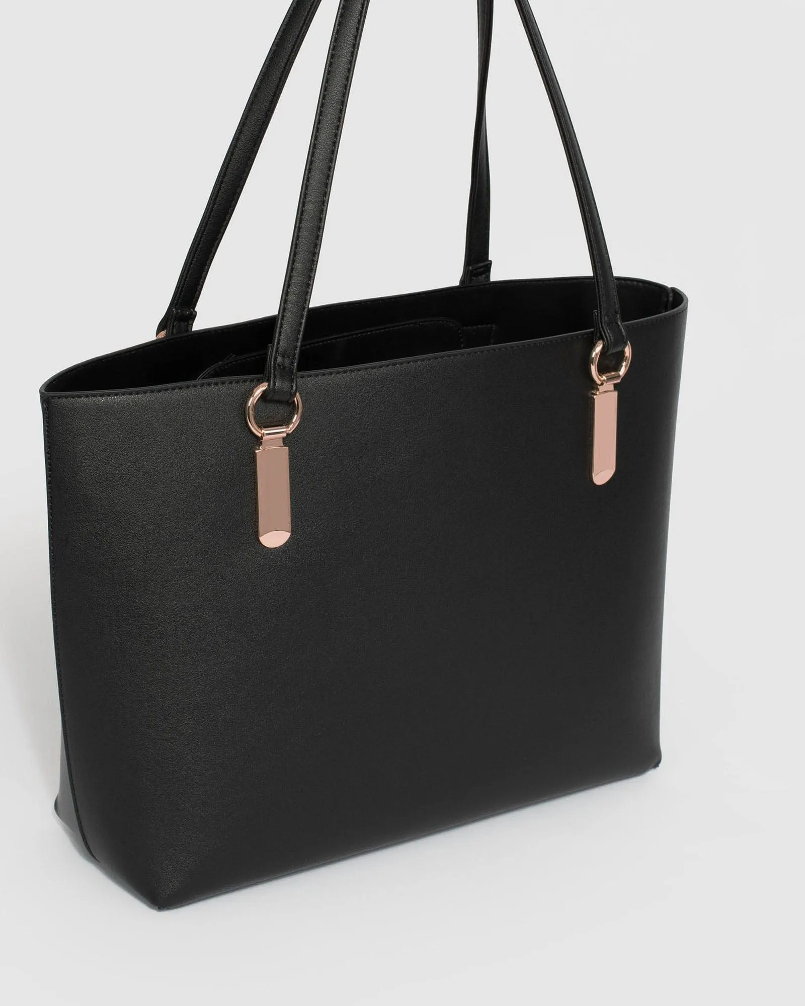 Black And Rose Gold Angelina Tote Bag