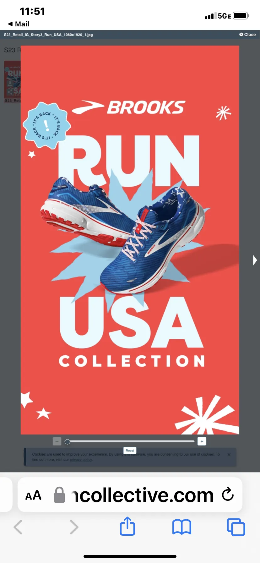 Brooks Women's Ghost 15 Run USA