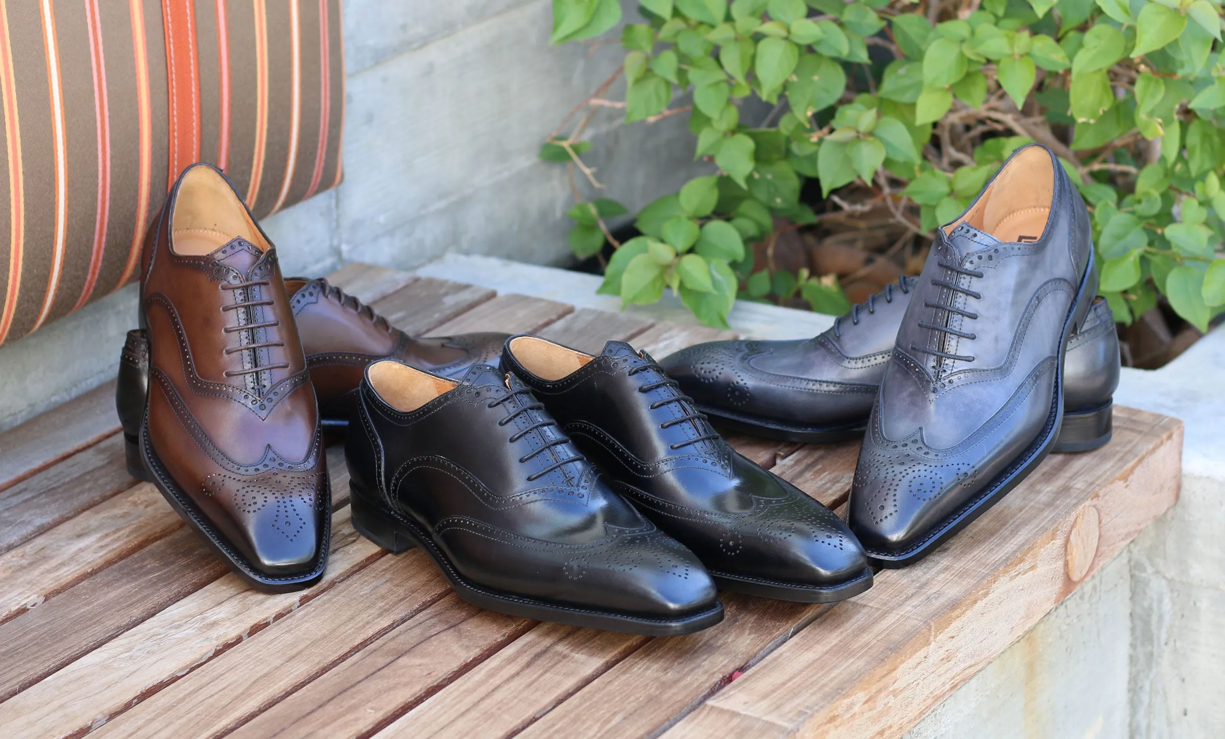 Calfskin Luke Wingtip Oxford Black