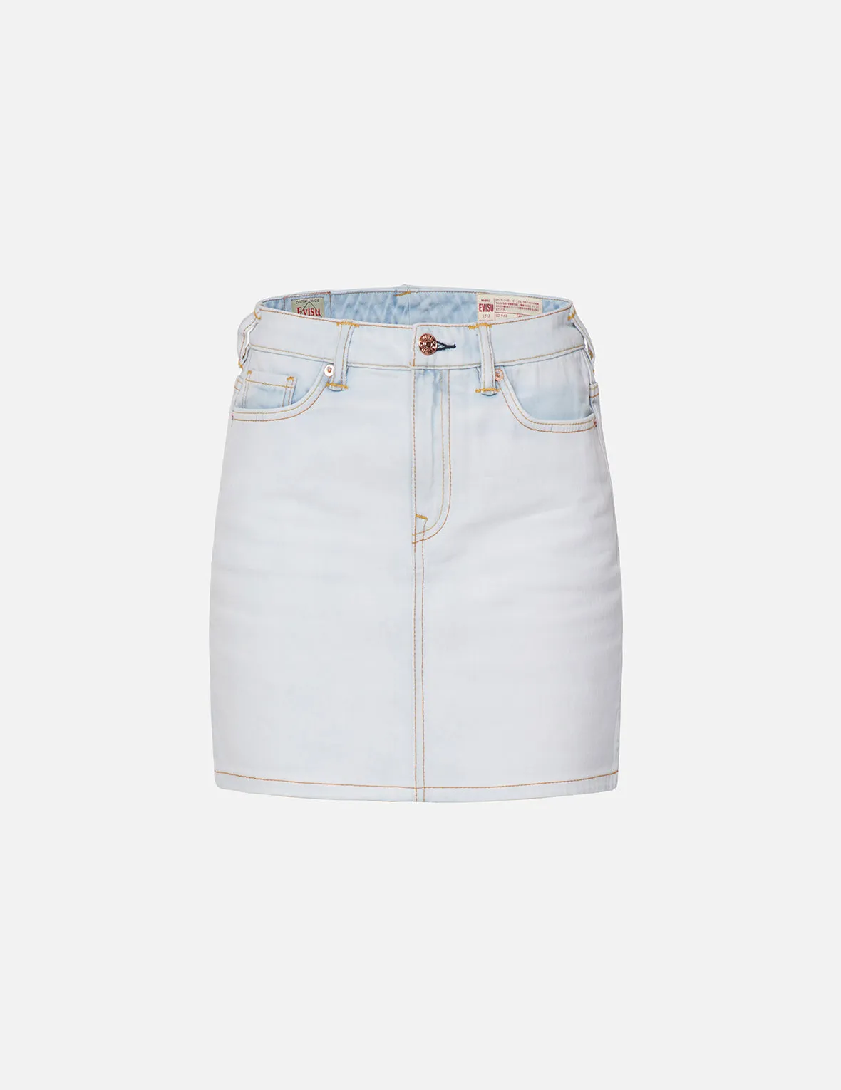 Camouflage Seagull Denim Pencil Skirt