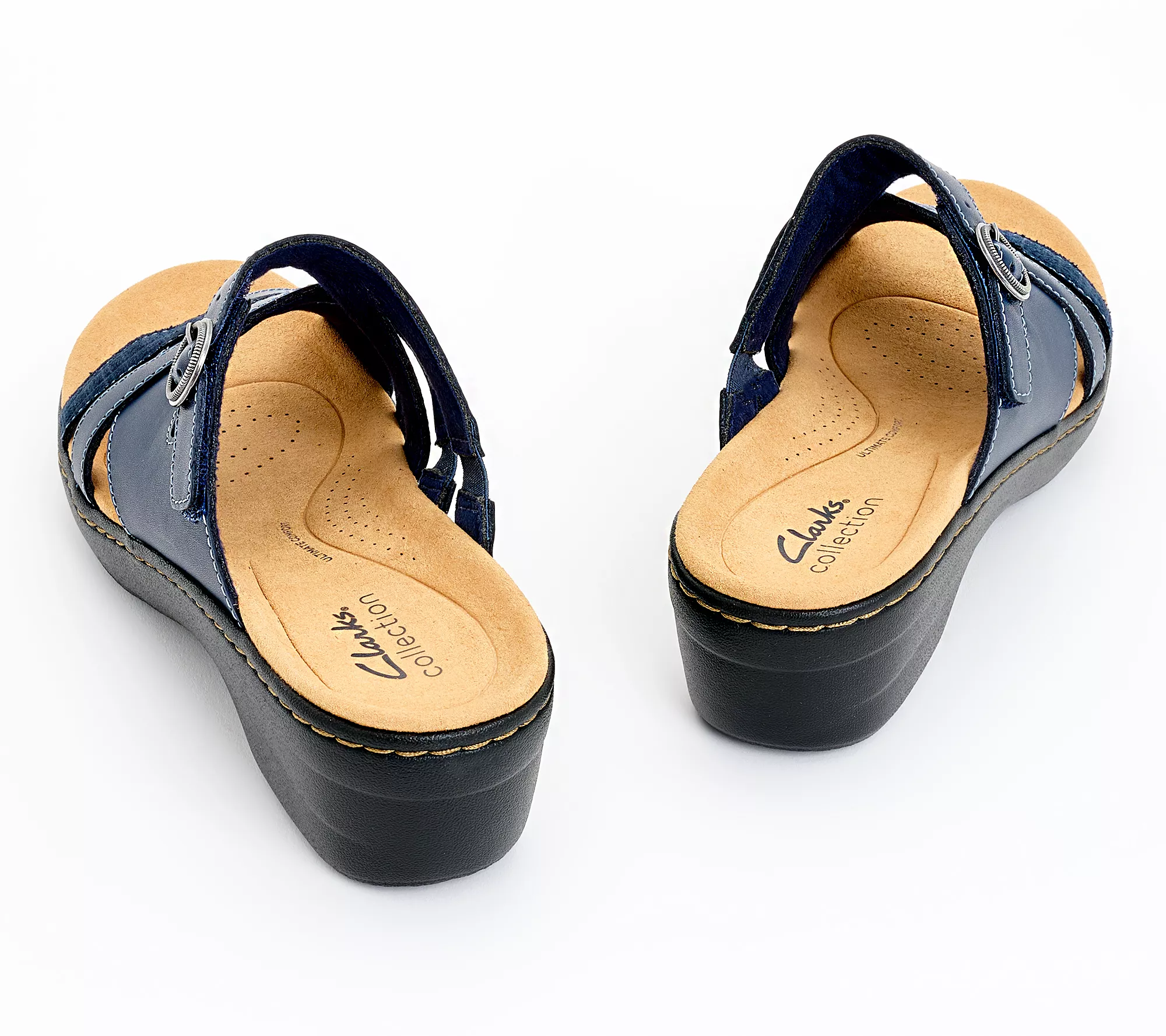 Clarks Collection Leather Slide Sandal Merliah Holly