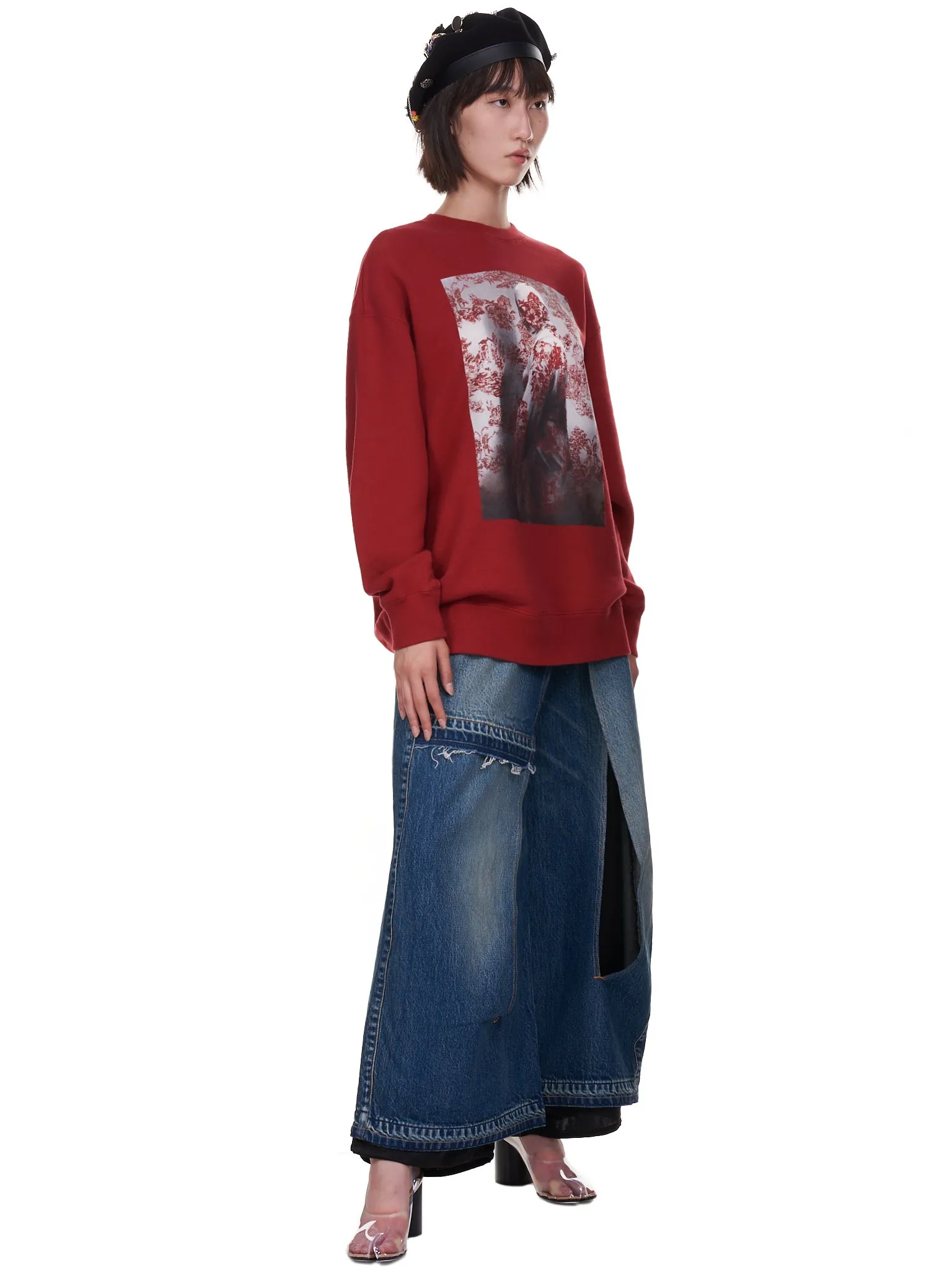 Crewneck Sweatshirt (UC2A1894-4-RED)