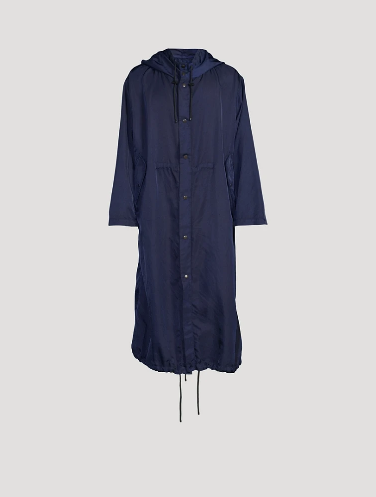 DRIES VAN NOTEN Nylon Gabardine Long Coat