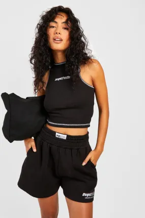 Dsgn Studio Color Block Slogan Sweat Sweat Short