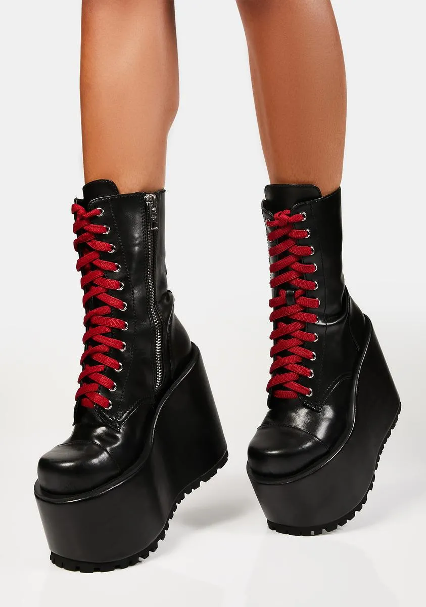End In Sight Platform Boots-