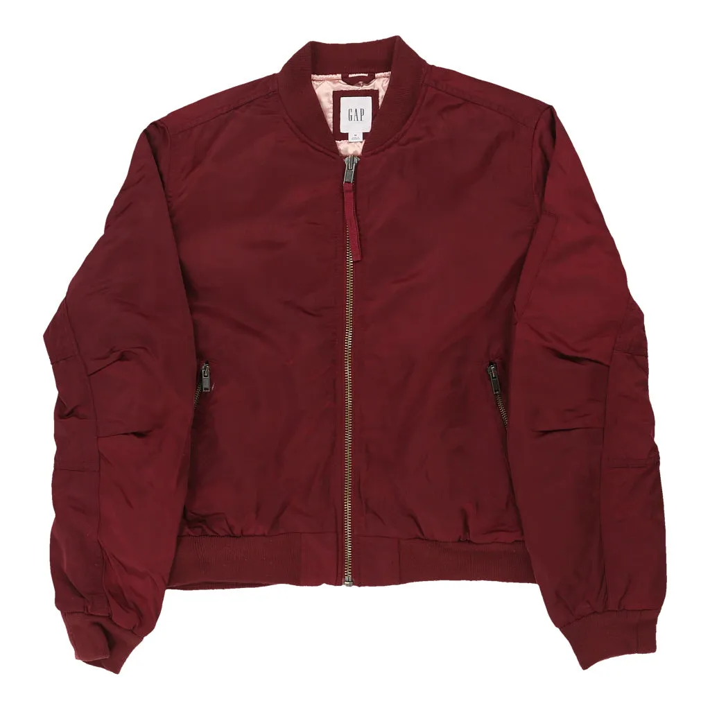 Gap Jacket - Medium Burgundy Nylon Blend