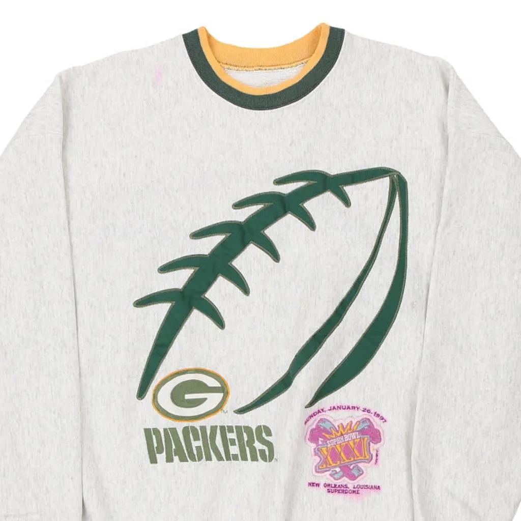 Green Bay Packers Legends Athletic NFL Sweatshirt - 2XL Grey Cotton Blend
