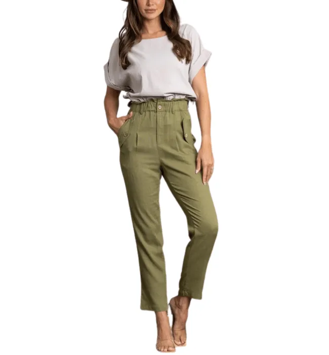Holly Linen Ankle Pants