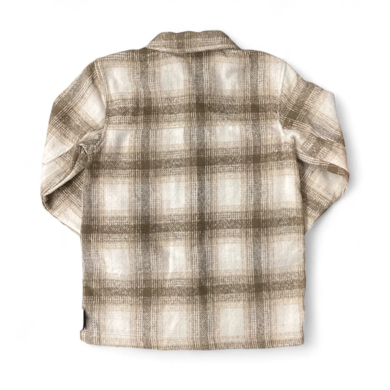 Jacket Faux Fur & Sherpa By Time And Tru In Plaid Pattern, Size: 8