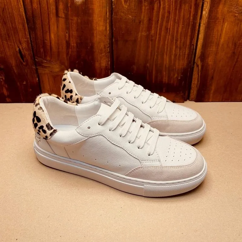 Kingsley Heath Wild Court White/Leopard/White