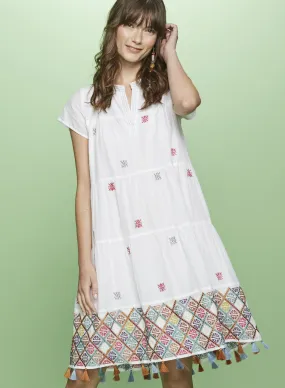 KURTOE EMBROIDERY PAMELA DRESS