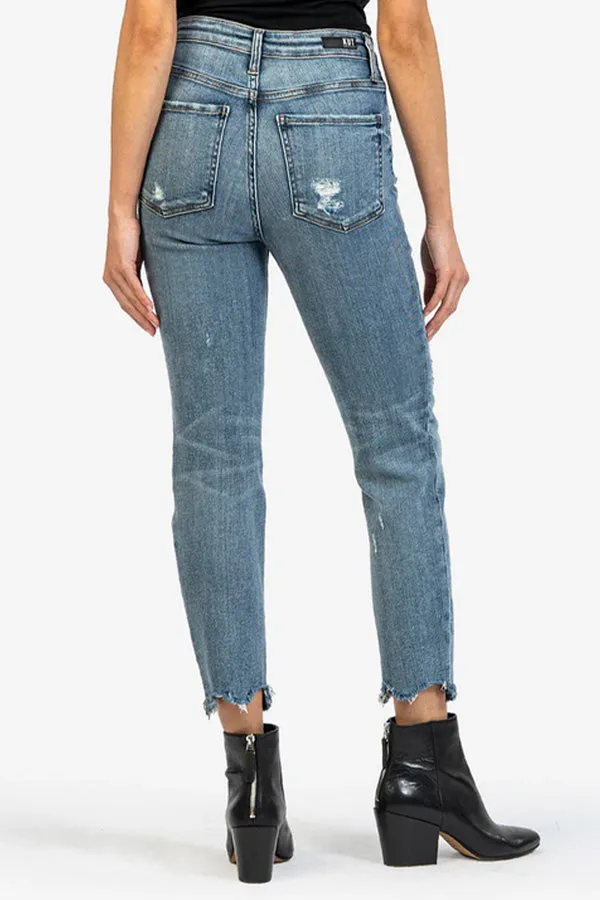 KUT Rachel High Rise Fab Ab Mom Jeans