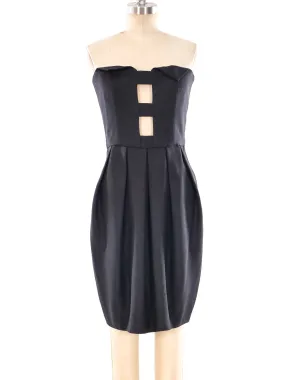 Lanvin Cut Out Tuxedo Dress