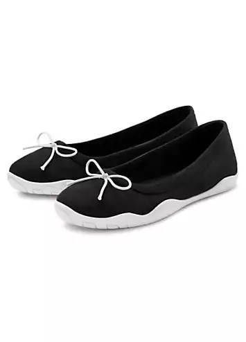 LASCANA Bow Detail Ballerina Pumps | Kaleidoscope