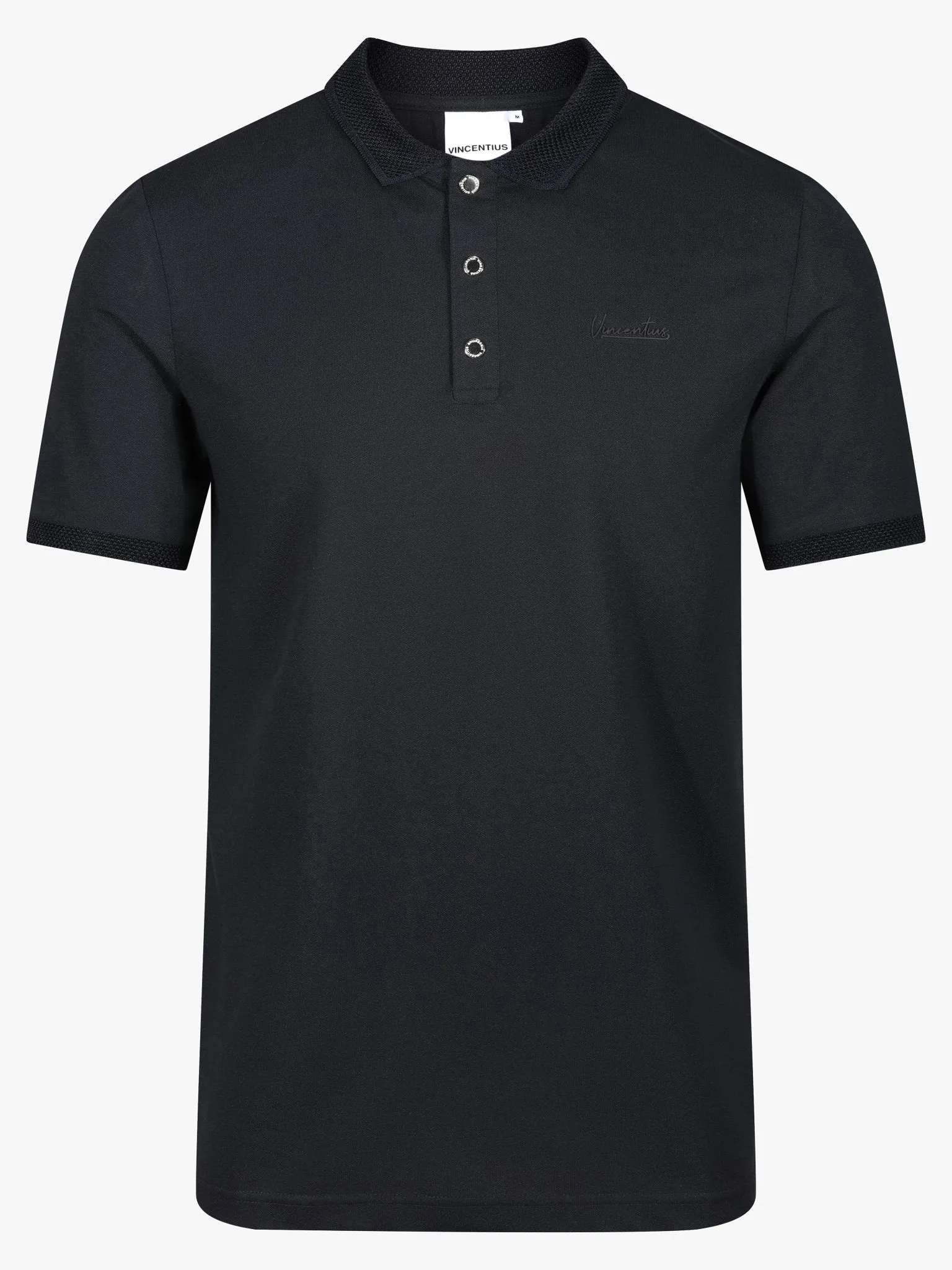 Luxury Pique Logo Polo - Midnight Navy