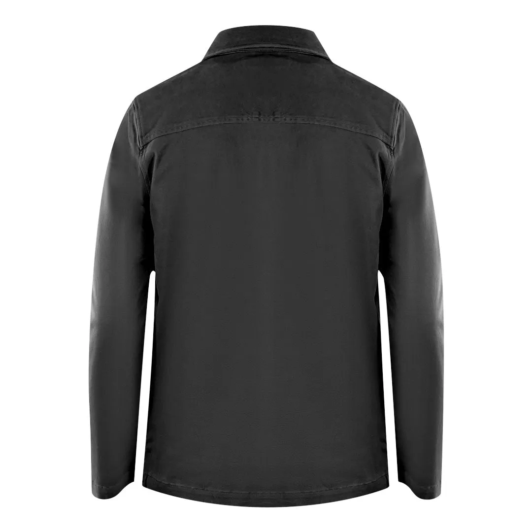 Lyle & Scott Twill Black Overshirt Jacket