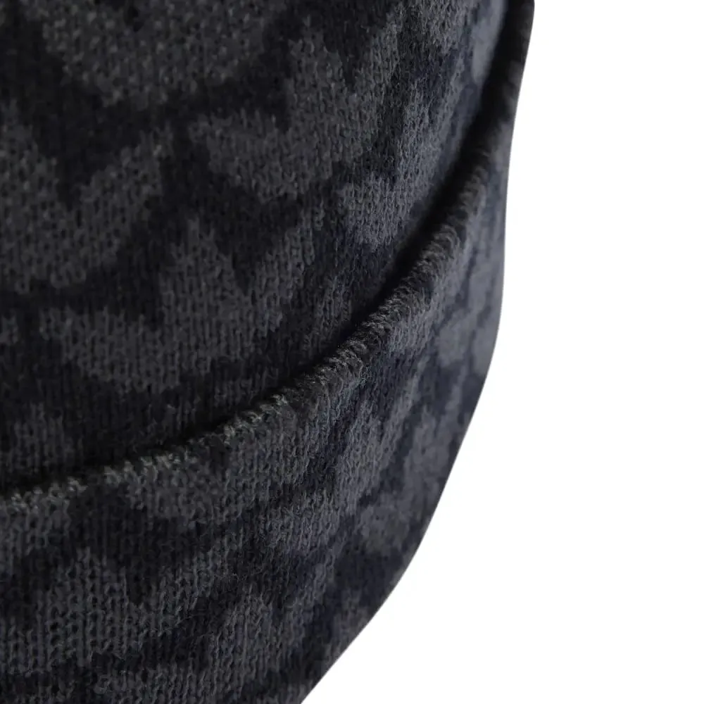 Monogram Beanie Black