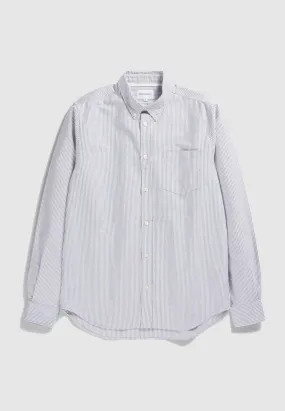 Osvald Oxford Shirt - magnet grey stripe