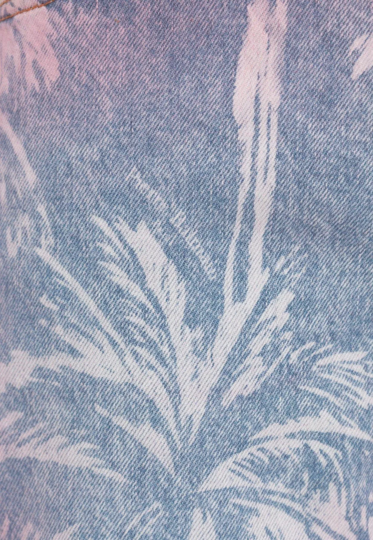 Palm Tree Print Boyfriend Jeans