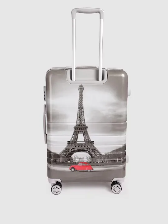 Paris Print 360 Degree Rotation Hard-Sided Cabin-Sized Trolley Bag