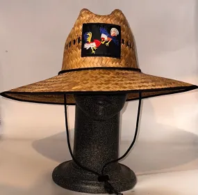 Philippines Cockfight  18” weave Shade Hat
