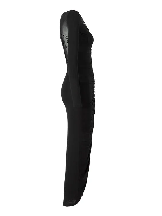 Sheer Sexy Tight Long Bijou One-Piece