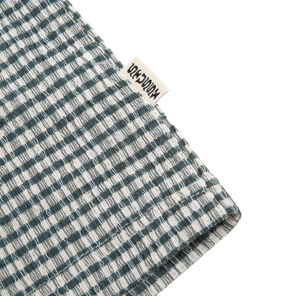 STSSY WRINKLY GINGHAM SS SHIRT // GREEN