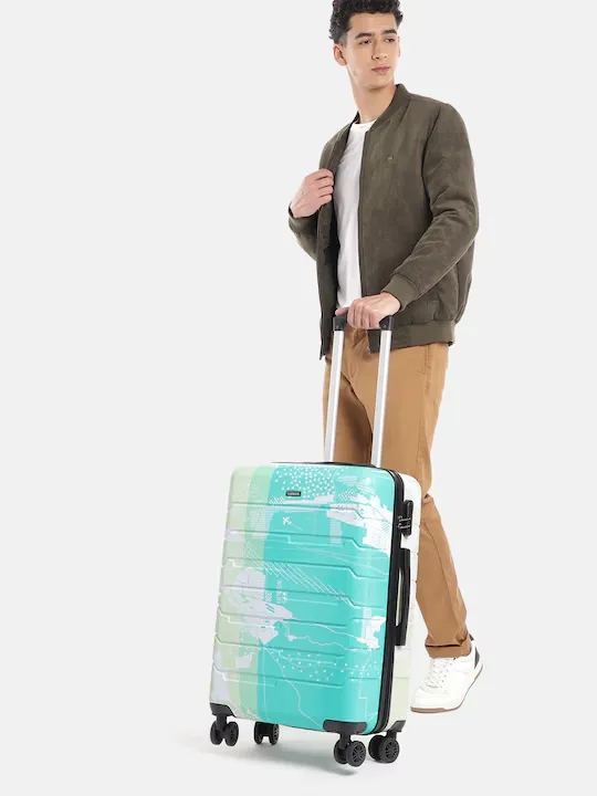 Twin Printed 360-Degree Rotation Hard-Sided Cabin-Sized Trolley Bag