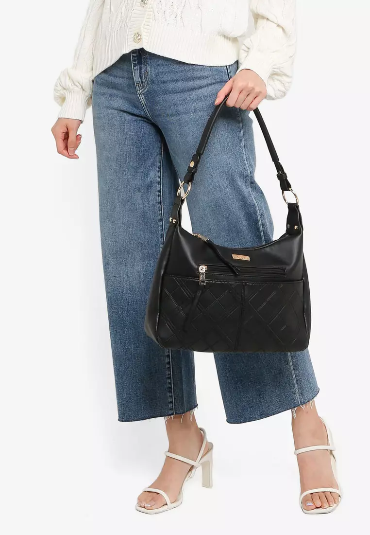 Unisa Debossed Shoulder Bag