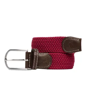 Woven Belt                             Burgundy